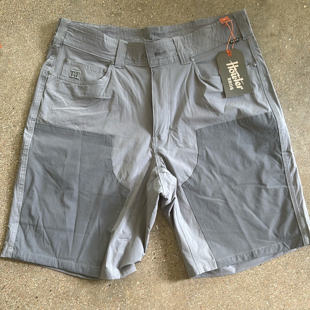 Holler Bros men’s shorts pewter iron gray size 32